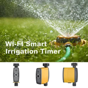 WIFI-Forbindelsen Automatisk Smart vandingsanlæg Intelligent Vanding Timer Jord, Fugt Sensor havevanding Controller
