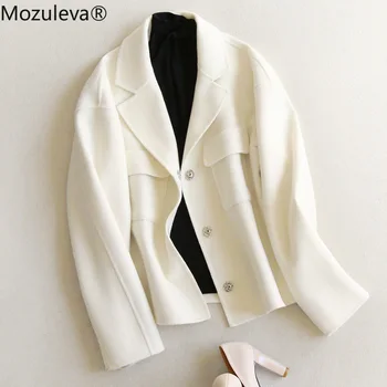 Mozuleva Manuel Dobbelt-Faced Uldne Frakke 2020 Ny Stil til Efteråret og Vinteren Dobbeltsidet Fleece Frakke Kvinder er Uld Jakke