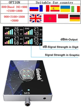 Lintratek Rusland Repeater 800 Band 20 900 2100 1800 2G 3G 4G Mobiltelefon Signal Forstærker GSM-UMTS-LTE Cellulære Booster Med AGC 70db