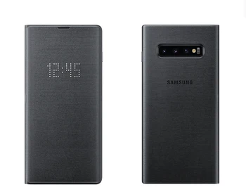 Original Samsung Smart LED Udsigt Tilfældet For Samsung Galaxy S10 SM-G9730 S10+ S10 Plus SM-G9750 S10E SM-G9700 Tegnebog Flip Cover