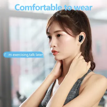 Ægte/Original SHIQIANG S6 Bluetooth Headset Wireless Stereo Headset BT 5.1 TWS Øretelefoner håndfri Headset Med Mikrofon