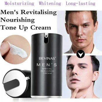 50 ml til Mænd Naturlig ansigtscreme Revitalisering af Hvidtekalk Creme Lysere Hud Tone Op Fløde Mænd BB Cream Fugter Kosmetiske Makeup