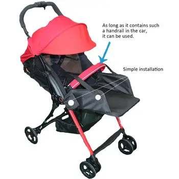 Baby Klapvogn Universal Fodstøtte Udvidet Sæde Pedal Barn Baby Paraply Bil Tilbehør Udvidet Sæde Længde 35*Bredde 35