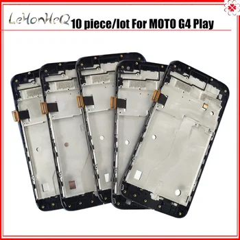 10 Stk/masse AMOLED LCD-For Motorola MOTO G4 Spille XT1601 XT1603 XT1607 LCD-skærm Touch screen Digitizer Assembly Med Ramme