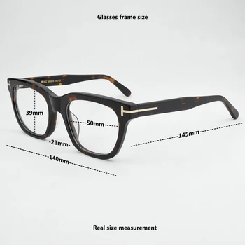 5178 Retro Firkantede briller ramme mænd 2021 Acetat brand briller nærsynethed computer øjeglas rammer for kvinder mode briller
