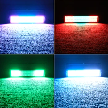 FREMMEDE Farverige LED Disco DJ DMX Strobe Professionel Scene Belysning Effekt Party Ferie Jul Lyd Aktiveres Flash Lys