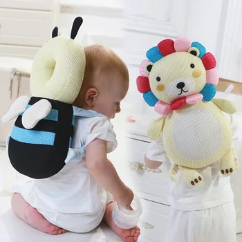Trygge Børn Knuse-resistente Hoved Pude Baby Buksetrold Knuse-resistente Pude Head Protector Tilbage Pad Baby Puder