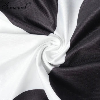 Simenual Ko Print Bodycon Matchende Sæt Til Kvinder Uden Ærmer Sexet Ryg-Halterneck Top Og Pants To Stykke Tøj Mode Clubwear