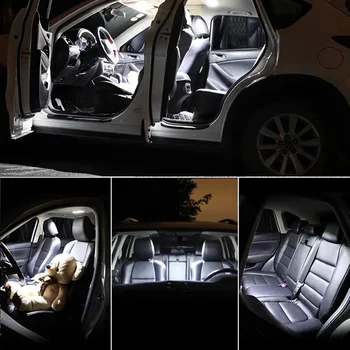 8stk Hvid Auto LED Interiør Pærer Kit For 2007-2012 Honda CR-V CRV Dome Kort Led Nummerplade Lygte Bilens Bagagerum Lampe