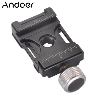 Andoer 38mm i Aluminium Skrue Knop Mini Quick Release Spænde Kompatibel med Arca Swiss for 38mm QR-Plade