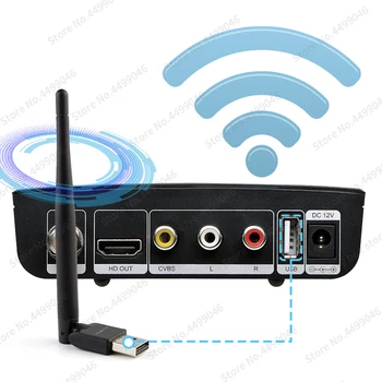 NYE Spanien satellit-tv-modtager Gtmedia V7S2X Combo dekoder Understøtter DVB-S/S2/S2X Arbejde IKS/CS YouTude med USB-wifi-antenne STB