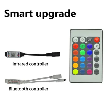 LED Strip Light RGB 5050 2835 Bluetooth-Vandtæt Fleksibel Lampe Bånd Bånd Med Diode Bånd DC 12V 5M 32.8 ft Music Sync Farve