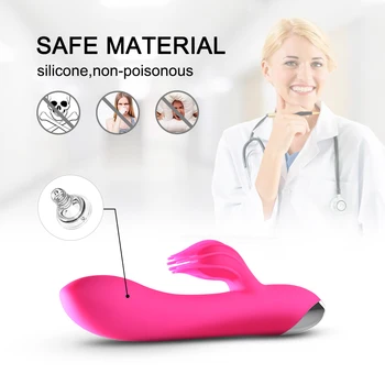 Vibrator-G-spot adult sex toy 10-hastighed kraftig dildo rabbit vibrator kvindelige klitoris stimulation massage USB-opladning