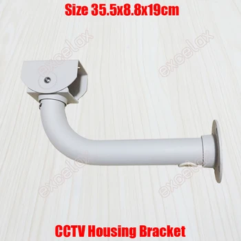 Type L 36cm CCTV Boliger Beslag Væg Loft Mount Kabel Beskyttelse Aluminium Udendørs Stå for Sikkerhed Kamera med Excelax