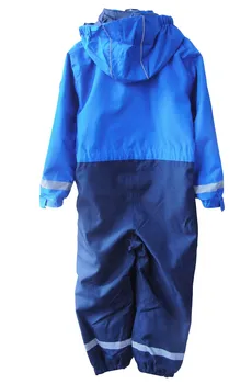 Børn/drenge udendørs buksedragt, hætte, vindtæt/vandtæt overalls, børn rainsuit, størrelse 122, 134 for store børn