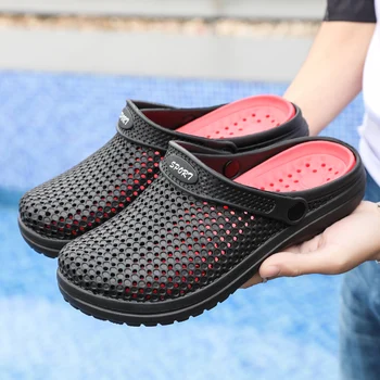 Coslony Træsko Mænd Sort Have Aqua 2020 tendens Mandlige Band Sandaler Sommer Dias-Stranden Svømning Sko Store Størrelser Shoes Hombre
