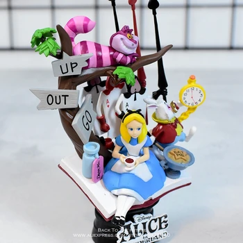 Disney Alice i Eventyrland prinsesse 16cm Action Figur Animationsfilm Mini Dekoration PVC Samling Figur Toy model til børn gave