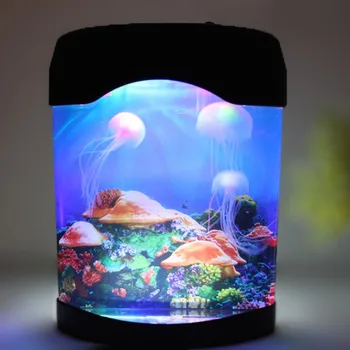 FENGLAIYI Vandmænd Tank Marine Verden Svømning Humør Lys LED Farverige Akvarium Night Lights Børns Lampe Dekorative Lys