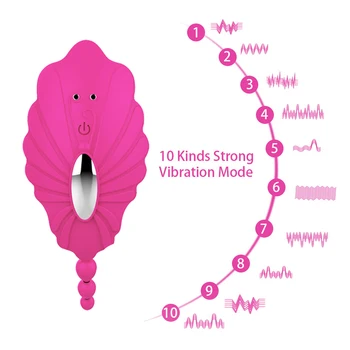 Butterfly Vibrator Fjernbetjening Usynlige Bære Trusser Vagina, Klitoris Stimulator Mellemkødet, Anus Massage Sex Legetøj til Kvinder