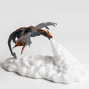 2020 Nyeste Dropship 3D Printet Dragon LED Lamper Som Nat Lys Til Hjemmet Hot Salg End Månen Lampe Nat Lampe Bedste Gaver Til Børn