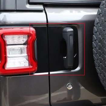 NHAUTP 3Pcs/sæt ABS-Bil Klistermærker Til Jeep Wrangler JL 2018-2020 Bagklappens Udvendige Håndtag Panel Trim Sticker Cover