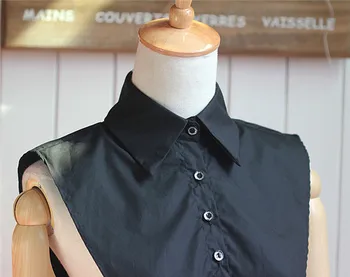 Vintage Aftagelige Kraver Kvinder Tøj beklædning Falske Krave Kvindelige foråret af høj kvalitet Bluse Shirt aftagelig Krystal Halskæde