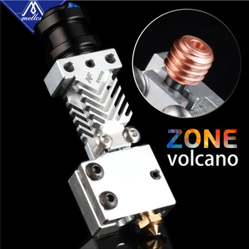Fyldig 3D-Printer NF Zone-Vulkanen Varmelegeme Block Kit E3D V6-J-hoved Hotend med Ventilator For Bowden Ekstruder V6 Vulkan Dyse