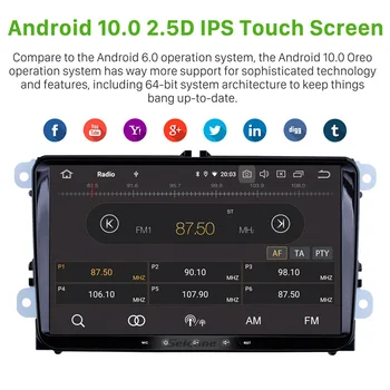 Seicane Android 10.0 IPS 8-Core, 4GB RAM Bil GPS Navigation, Stereo Player for VW Volkswagen Golf Polo Seat Passat b5 Jetta Tiguan