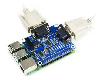 2-Kanal Isoleret RS232 Udvidelse HAT for Raspberry Pi, SC16IS752+SP3232 Løsning, med Flere Indbyggede Beskyttelse Kredsløb