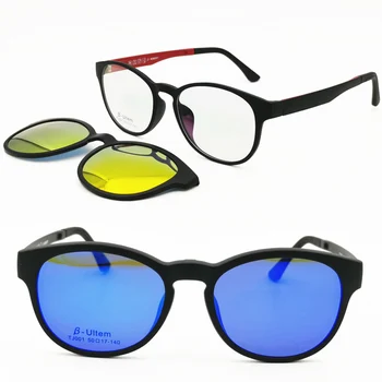 Classic-001 ULTEM wayframe form optiske briller ramme med magnetlås på polariserede solbriller linser handy 2-i-1-brillerne