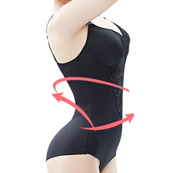 Kvinder Full Body Shaper Bodysuit Kontrol Trusser Siamesiske Brystet Fast Bra Butt Løfter Talje Bindemidler og Meningsdannere Modellering