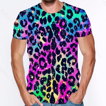 Coolstyle Leopard 3d-Print T-Shirt Mænd Kvinder Sjove Dyr 3D-Shirt kortærmet Sommer Short Sleeve Tee Streetwear Toppe
