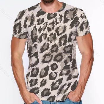 Coolstyle Leopard 3d-Print T-Shirt Mænd Kvinder Sjove Dyr 3D-Shirt kortærmet Sommer Short Sleeve Tee Streetwear Toppe