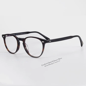 Mode runde frame briller ramme mænd og kvinder acetat fiber nærsynethed briller 2020 sommeren retro optiske briller for briller
