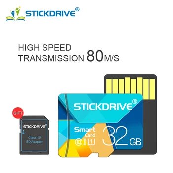 Gh hastighed micro sd kort 8GB, 16GB, 32GB, 64GB class 10 Hukommelseskort micro sd-32gb sdcard til smartphone/kamera Adapter Gratis
