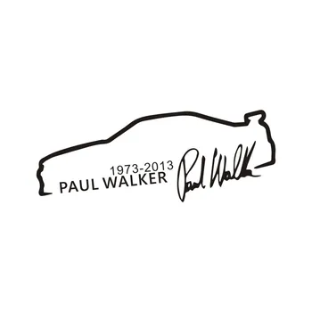 Bil Klistermærke til Paul Walker Hurtig og Rasende KK Vinyl 3D Klistermærke Bil Styling Tilbehør Reflekterende Vandtæt 13*5CM