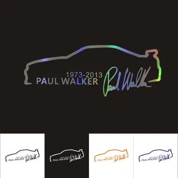 Bil Klistermærke til Paul Walker Hurtig og Rasende KK Vinyl 3D Klistermærke Bil Styling Tilbehør Reflekterende Vandtæt 13*5CM