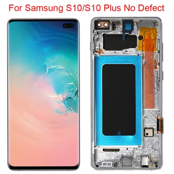 Nye Originale S10 G973F LCD-For Samsung Galaxy S10 Plus-Skærm Med Ramme 3040x1440 SM-G975A LCD-Touch Screen Digitizer Assembly