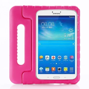 Børn taske Til Samsung Galaxy Tab Et 8,0 2017, der er anført Silikone Stødsikkert stå håndtere Cover For Galaxy Tab Et 8,0 2017 T380 T385