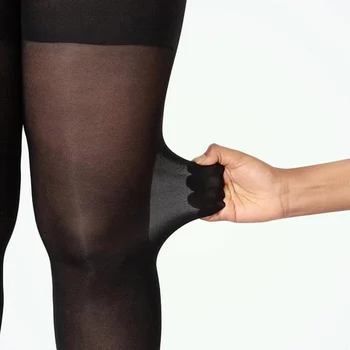 2020 Nye rivfast Forme Tights Ultra-tynd 5D Plus Size Gennemskinnelige Kvinder Leggings Plus Størrelse