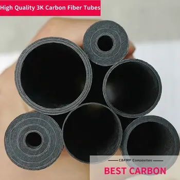 Gratis shiping OD4mm til OD 12mm med 500mm længde af Høj Kvalitet Twill blank 3K Carbon Fiber Stof Sår Rør