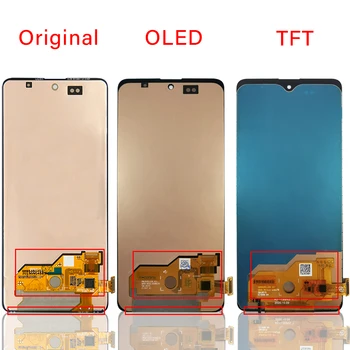 Testet For OLED Samsung Galaxy A51 LCD-A515 A515F A515F/DS A515FD Skærm Touch Skærm med Ramme Digitizer Assembly