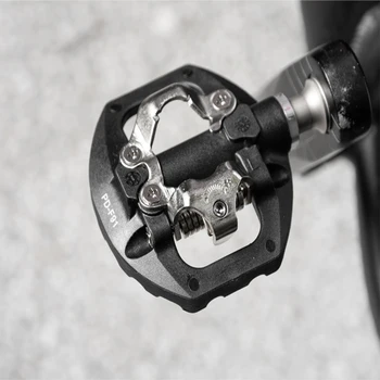 Promend MTB Bike pedal i aluminium legering leje Mountain Dual-Use selvlåsende Pedaler Fladskærms Cykel Pedaler til SHIMAN KIGGER KEOR