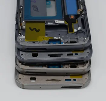 Original Midterste Ramme Til Samsung Galaxy S7 G930 G930F Midten af Ringen Metal Ramme Boliger Chassis med Side-Tasten Reservedele