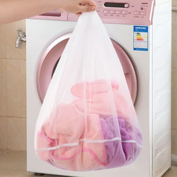 3PC S M L Tøjvask taske, Tøj, Pleje, Foldbar Beskyttelse Net Filter, Undertøj, Bh, Sokker Undertøj Vaskemaskine Tøj