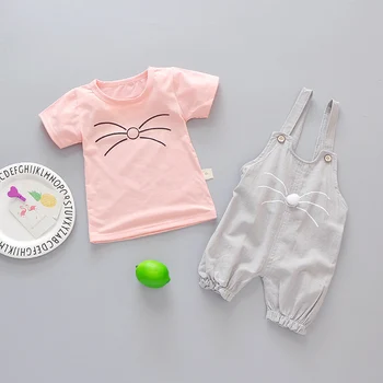 2019 nye Nyfødte baby piger sommer outfits tøj til babyer klud 1st fødselsdag spædbarn baby piger sport, der passer tøj sæt