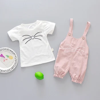 2019 nye Nyfødte baby piger sommer outfits tøj til babyer klud 1st fødselsdag spædbarn baby piger sport, der passer tøj sæt