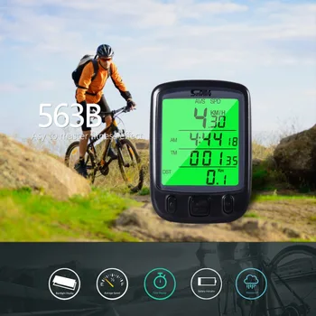 Cyklus cykel Cykel LCD-Computer Speedometer Kilometertæller Med Baggrundsbelysning Monitor Bikes 