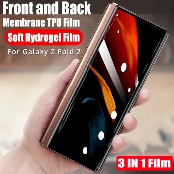 3i1 Til Samsung Galaxy Z-Fold 2 Film Gennemsigtig Front Tilbage Blødt TPU Screen Protector Til Samsung Galaxy Fold Z-Flip Nano Film