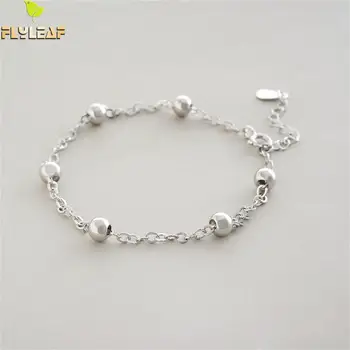 Perler 925 Sterling Sølv Armbånd Til Kvinder Simple Mode Fine Smykker, Armbånd & Armbånd Part Høj Kvalitet